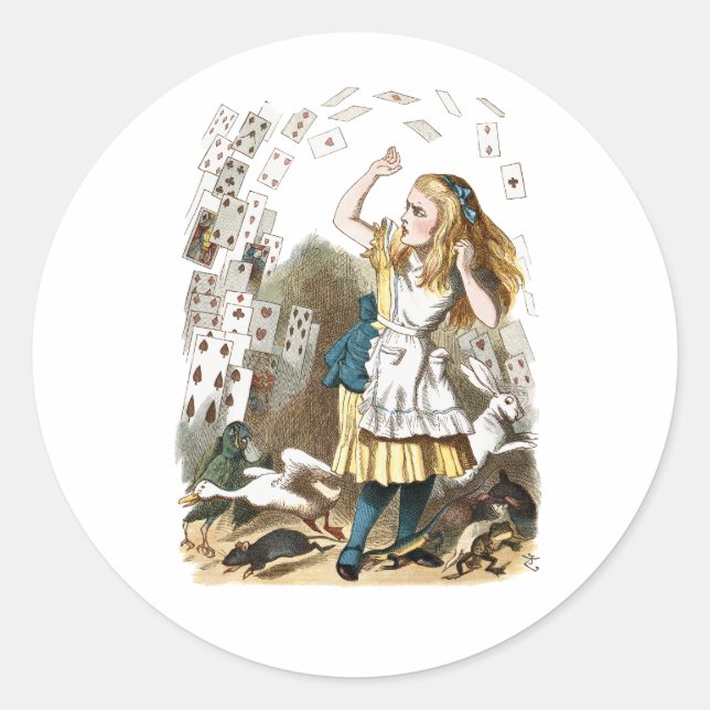 Adesivo Alice & as Cartas (Frente)