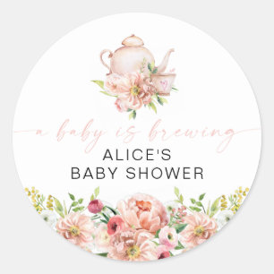 Adesivo ALICE Blush Floral Baby Brear Breing Favor do Part