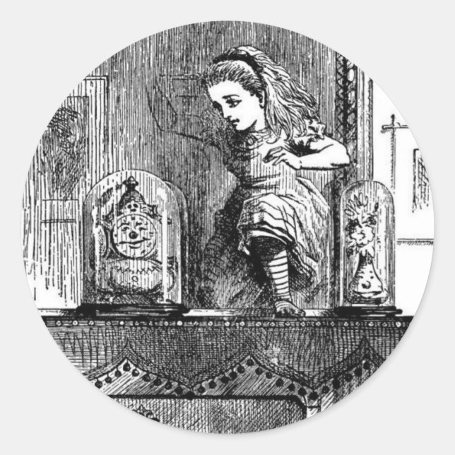Adesivo Alice em um Espelho (Frente)