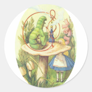Adesivo Alice encontra a lagarta