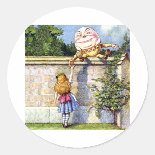 Adesivo Alice encontra Humpty Dumpty no país das