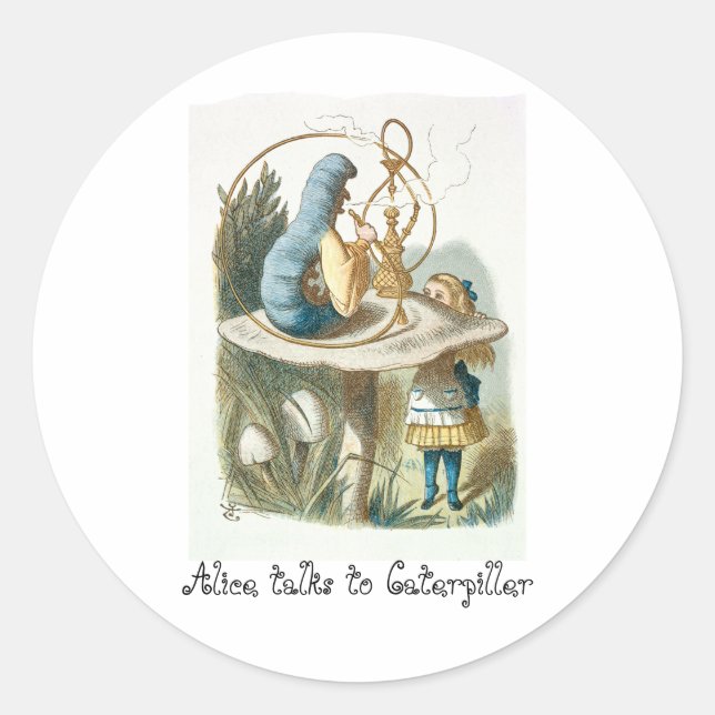 Adesivo Alice fala com Lagarta (Frente)