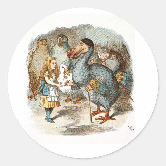Adesivo Alice fala com o Dodo (Frente)