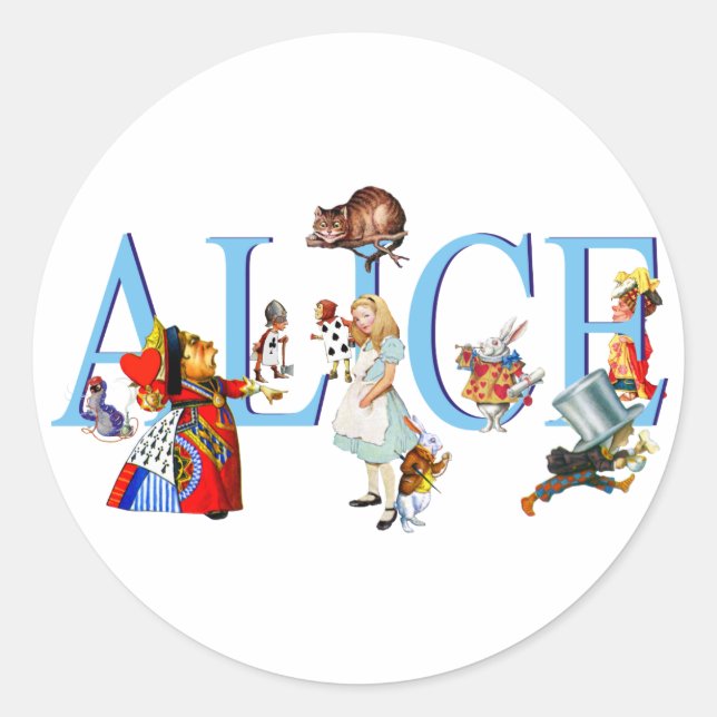 ADESIVO ALICE IN WONDERLAND & AMIGOS (Frente)