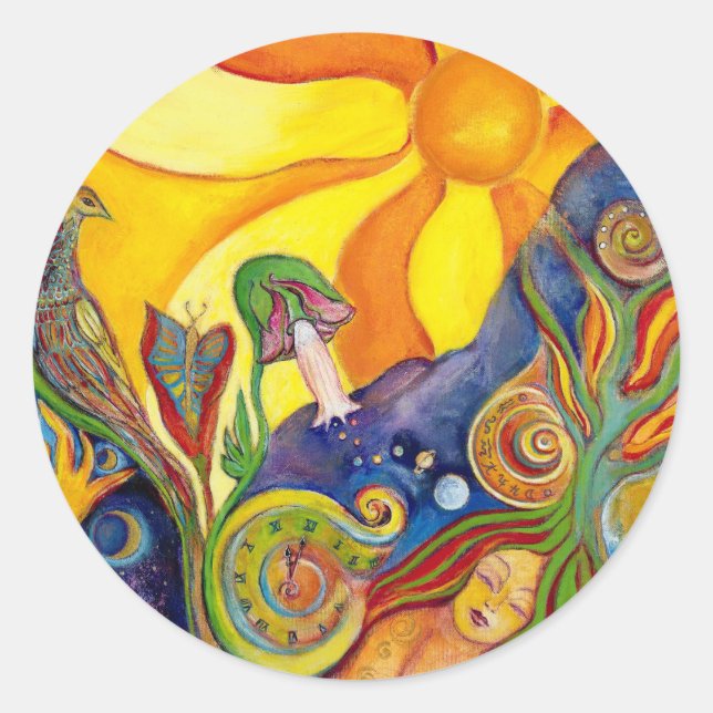 Adesivo Alice In Wonderland Fantasy Fairy Sunshine Dream (Frente)