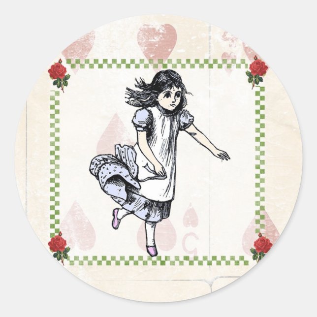 Adesivo Alice Mad Hatter no Wonderland Sticker (Frente)