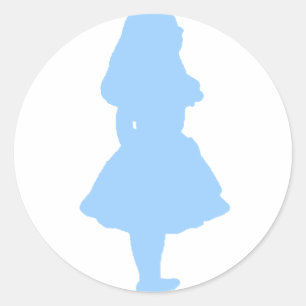 Adesivo Alice no azul do país das maravilhas
