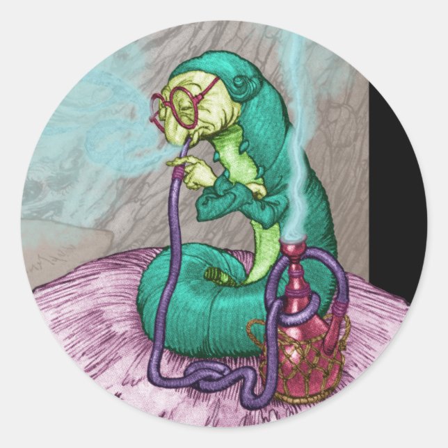 Adesivo Alice no País das Maravilhas - A Lagarta (Frente)