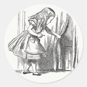 Adesivo Alice no País das Maravilhas - Alice Procurando pe