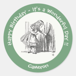 Adesivo Alice no País das Maravilhas, Aniversário ou Outro