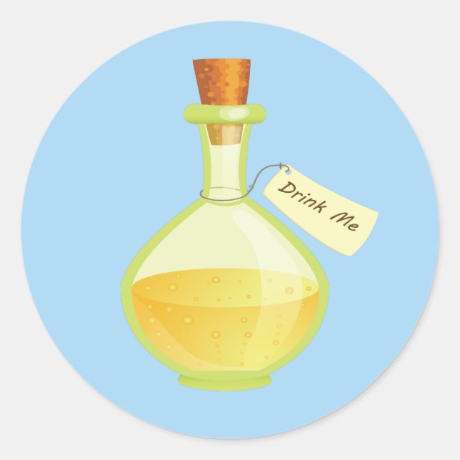 Adesivo Alice no País das Maravilhas beba-me (Frente)