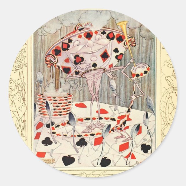 Adesivo Alice no País das Maravilhas da Batalha (Frente)