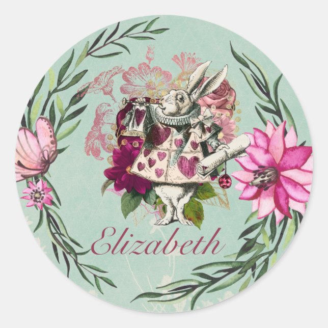 Adesivo Alice No País Das Maravilhas, Festa Do Tea Hatters (Frente)