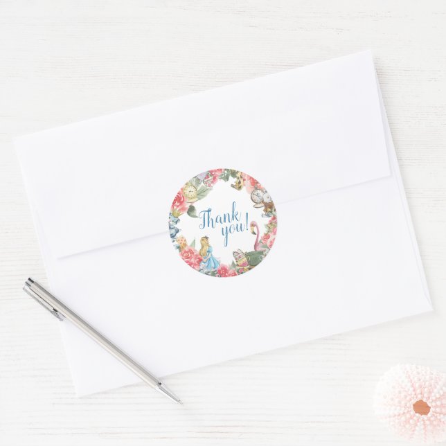 Adesivo Alice no País das Neves Obrigado Stickers (Envelope)