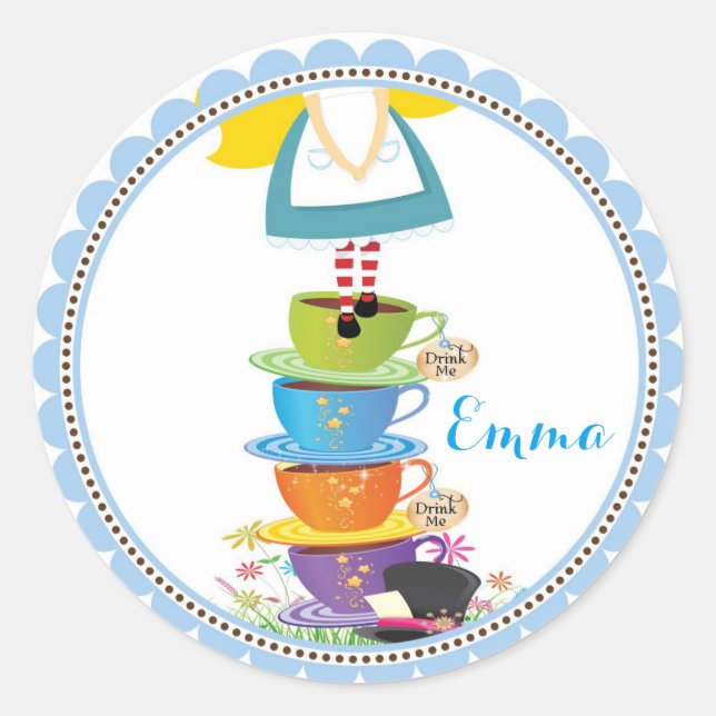 Adesivo Alice no Pau das Maravilhas (Frente)