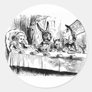 Adesivo Alice no tea party louco