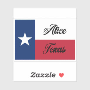 Adesivo Alice TX Flag