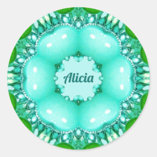Adesivo ALICIA ~ Bright Abstrato Fractal Patterno ~