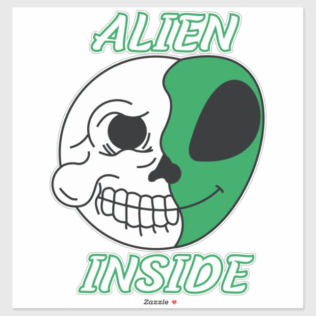 Adesivo Alien Inside (Folha)