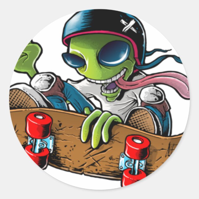 Adesivo alien radio "sticker logo" (Frente)