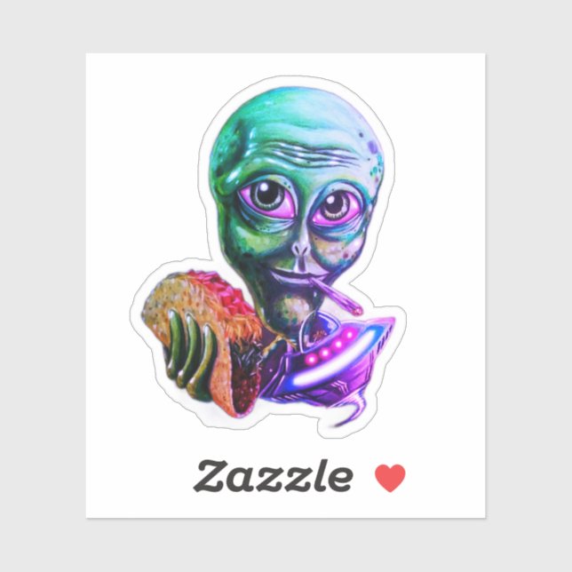 Adesivo Alienígena (Folha)