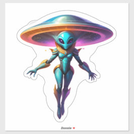 Adesivo Alienígena azul