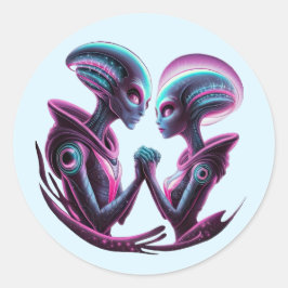 Adesivo Alienígena Casal