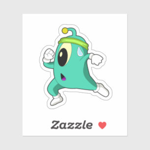 Adesivo Alienígena como Runner