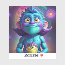 Adesivo Alienígena de Espaço e Amigo