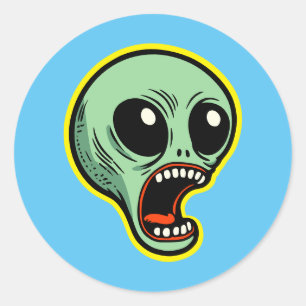 Adesivo Alienígena de grito