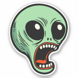 Adesivo Alienígena de grito