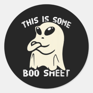 Adesivo Alienígena Engraçada Touro Fantasma Halloween Isto