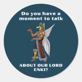 Adesivo Alienígena Engraçado do Antigo OFO Annunaki