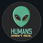 Adesivo Alienígena Engraçado Humanos não são muito bonitos<br><div class="desc">Alienígena Engraçado Humanos não são muito bonitos na Alienígena do Ufo.</div>