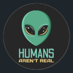 Adesivo Alienígena Engraçado Humanos não são muito bonitos<br><div class="desc">Alienígena Engraçado Humanos não são muito bonitos na Alienígena do Ufo.</div>