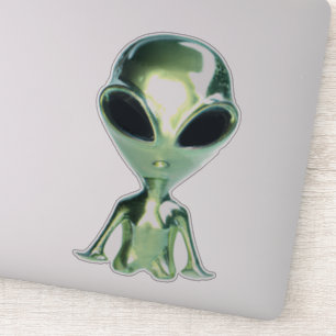 Adesivo Alienígena Extraterrestre Metálico