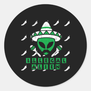 Adesivo Alienígena Ilegal Marciana Área Mexicana 51 Divers