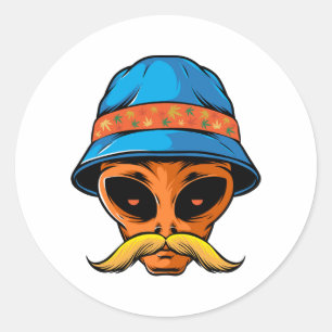 ADESIVO ALIENÍGENA LARANJA