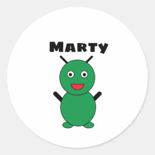 Adesivo Alienígena Marciana - Personalização de um dese