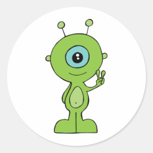 Adesivo Alienígena pequena legal
