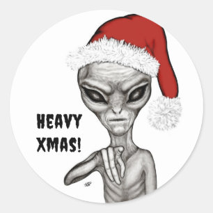 Adesivo Alienígena ruim, Natal pesado!