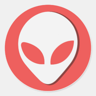 Adesivo Alienígena Sortuda (Vermelho)