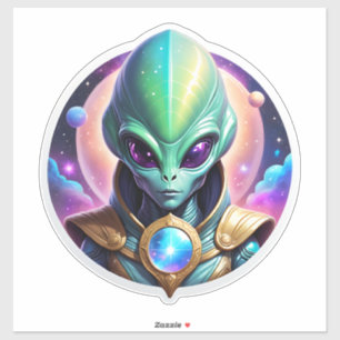 Adesivo Alienígena Verde