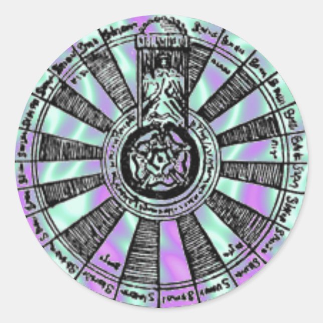 Adesivo Alienígena Verde, Rei Arthur-Knights-Mesa Sticker (Frente)