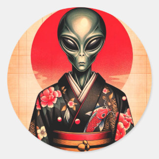Adesivo Aliens and Dawn in Japan