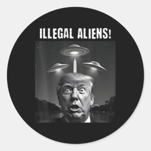 Adesivo Aliens ilegais. Trump Selfie, Alienígena E Ufo