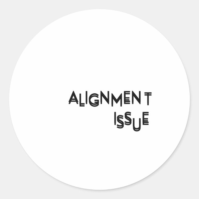 Adesivo Alignment Issue Minimalist Tech (Frente)