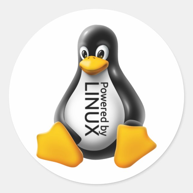 Adesivo Alimentado pelo Linux (Frente)