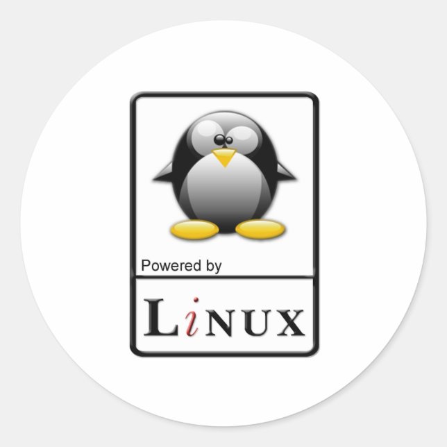 Adesivo Alimentado pelo Linux (Frente)