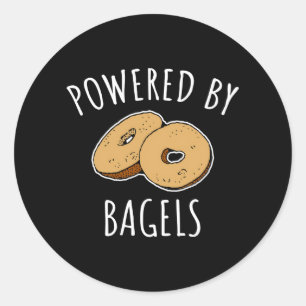 Adesivo Alimentado Por Bagels Bagel